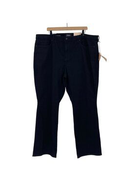 NYDJ Plus Size 24W Black Barbara Bootcut Jeans Stretch Denim Lift Tuck NEW